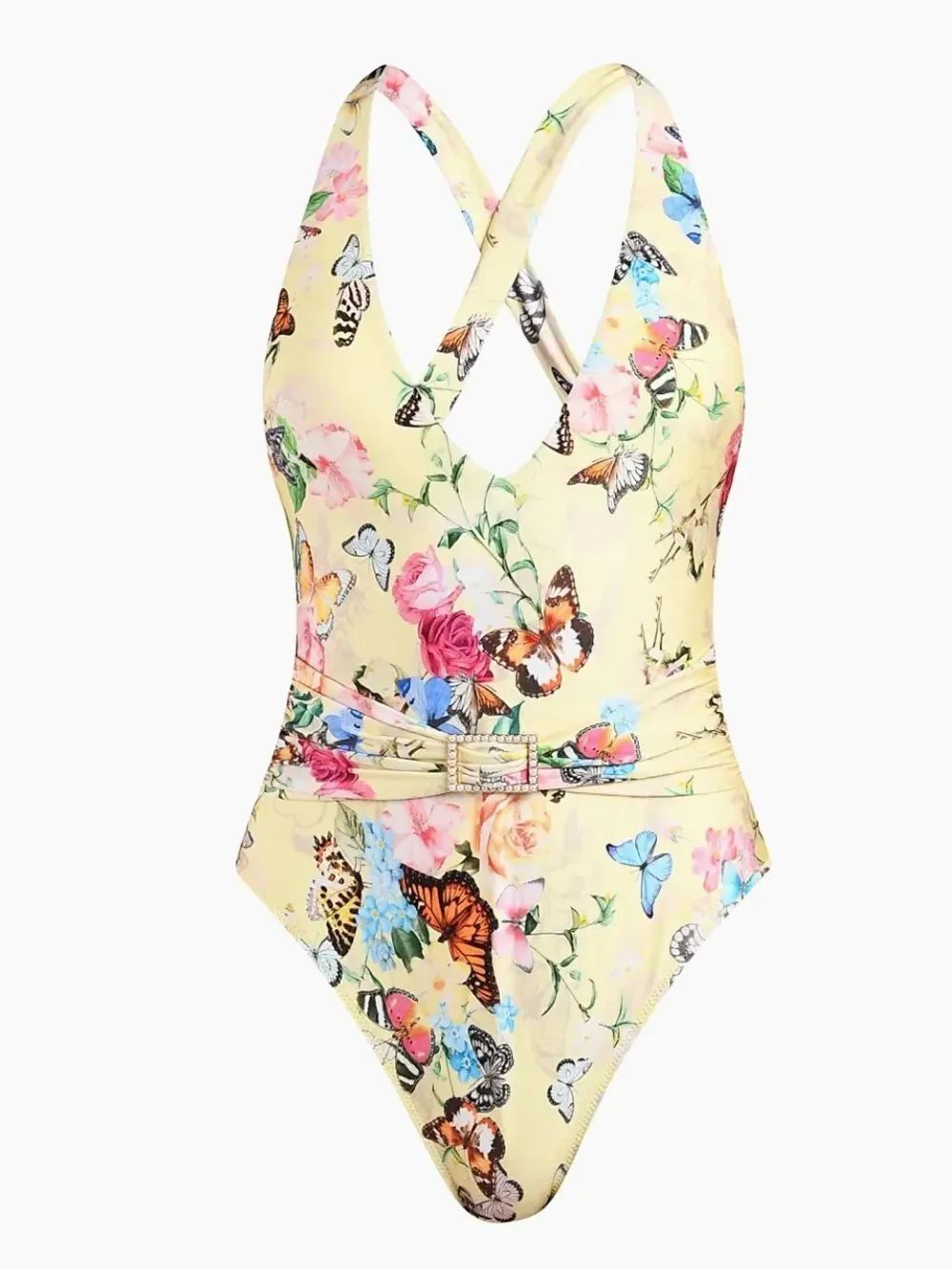 L'AGENCE

Lisa Garden Butterflies Plunge One-Piece Swimsuit